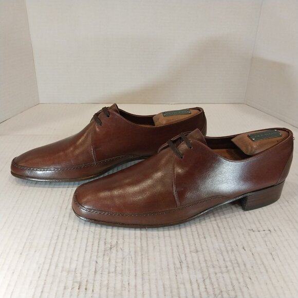 BALLY men's size 8.5 M brown Derby. - Picture 3 of 10
